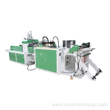 Automatic high speed single lines t-shirt bag making machine